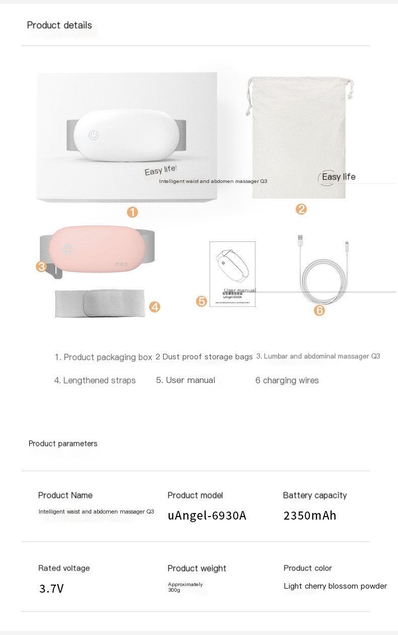Graphene Heating Waist Massager Image 1