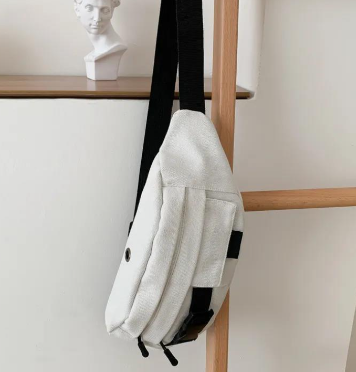 Canvas Chest Bag Lifestyle