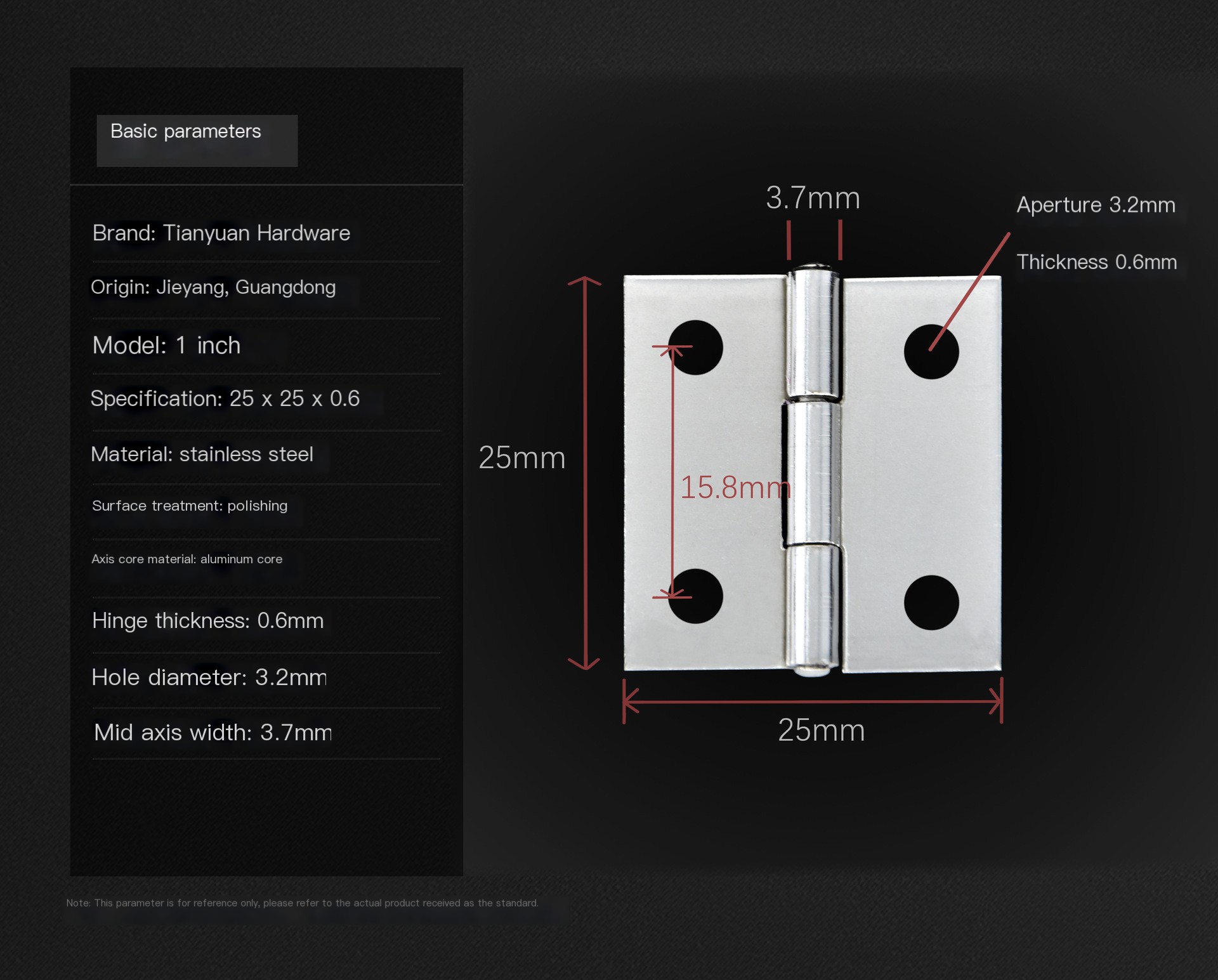304 Stainless Steel Hinges