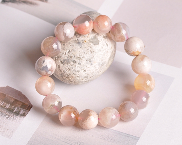 Sakura Agate Bracelet Variations
