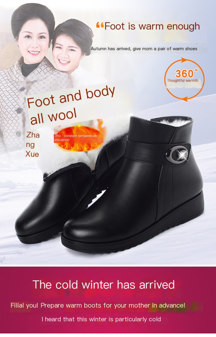 Winter Wool Cotton Shoes