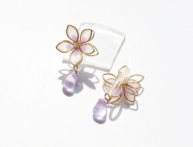 Sakura Ear Clip Pink