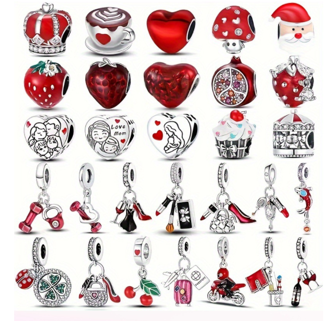 Berloque Charm Strawberry Image 1