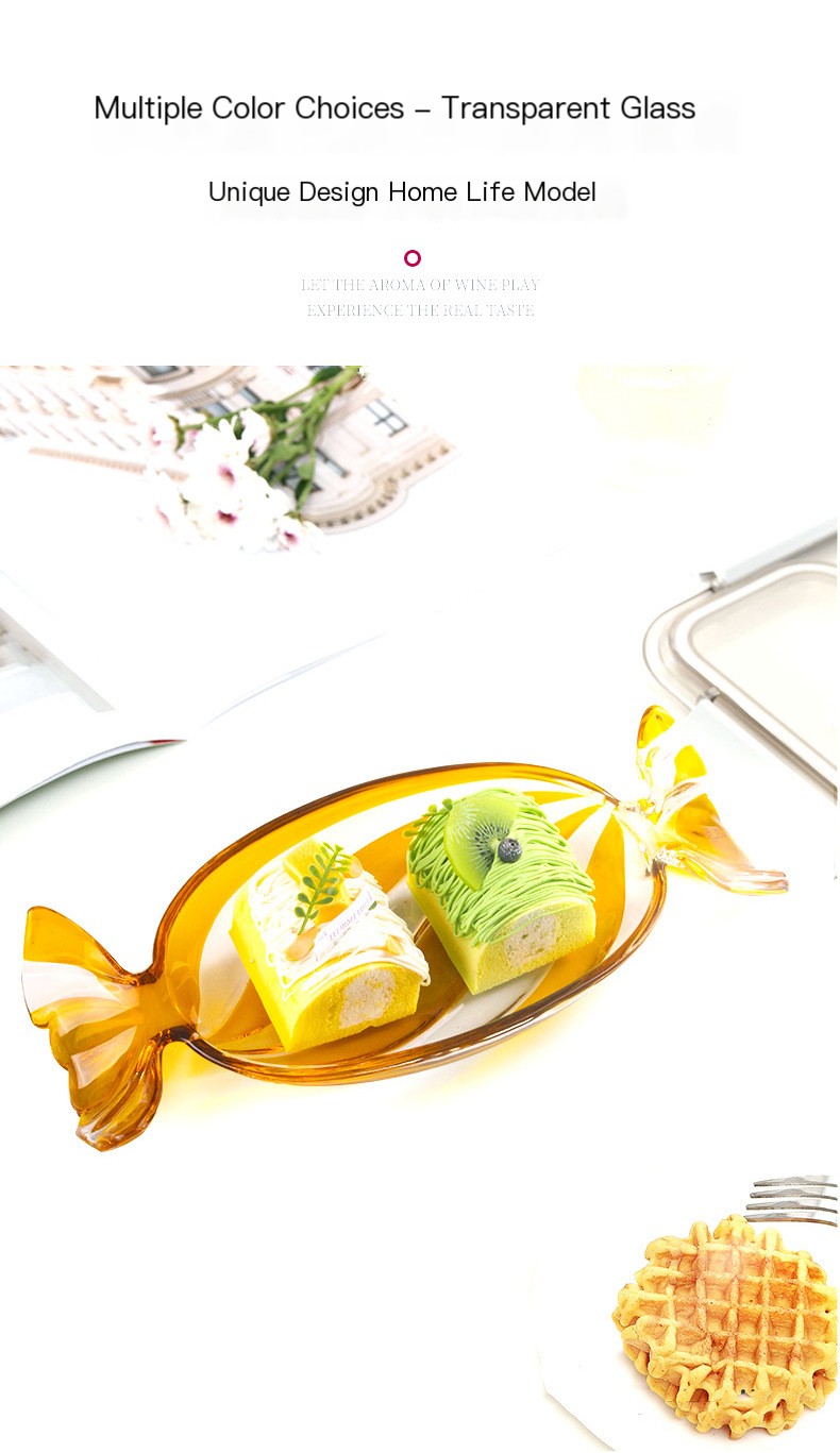 Candy-shaped fruit plate