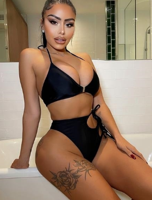 Women Sexy Deep V Neck Swimsuit High Waist Hollow Out Bandage Swimwear Female Solid Color Bikini Set Backless Bathing Suits 2024