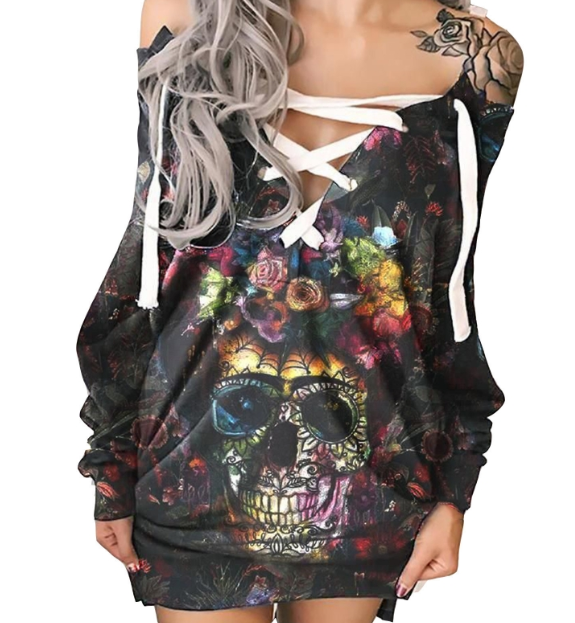 Gothic Sweatshirt Detail