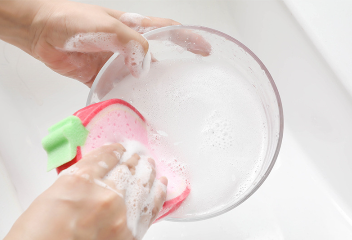 Fruit thick sponge scouring pad