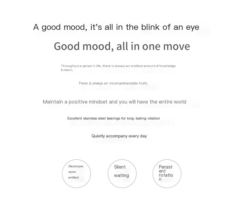 Desktop Rotating Gyro Finger Fidget Spinner Toy All Aluminum Alloy Spinning Gyro Silver Metallic Accents for Adult Gift