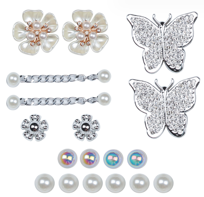 Crystal diamond and chain decoration for Croc Charm shoe buckle garden shoes decoration fit woman children of gift first choice