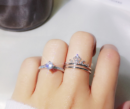 Elegant 二合一皇冠戒指