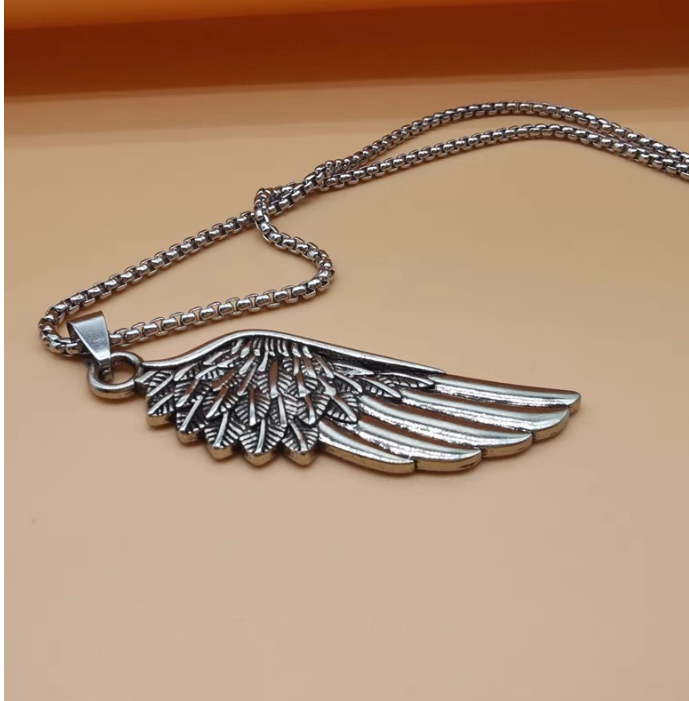 Glow-in-the-Dark Wings Necklace Image 3