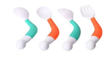 Twistable Training Cutlery Green