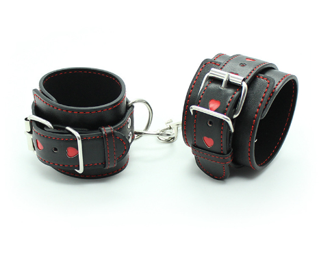 BDSM Hearts Collar in Use