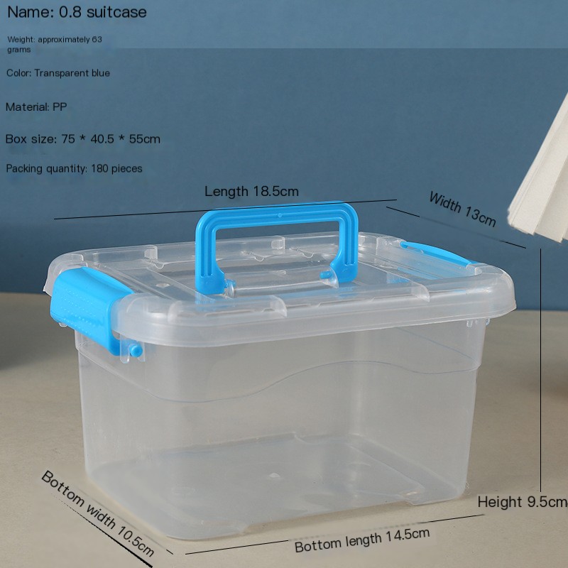 Aqua Fairy Storage Box in transparent blue