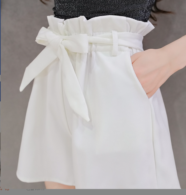 Summer Korean Bow Tie Shorts