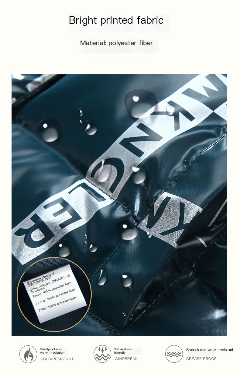 2023 new vest fashion autumn and winter W printed cotton waistcoat parent-child suit children's medium and large children's vest