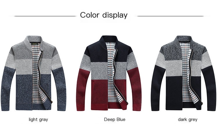 Winter Men's Fleece Cardigan - Image 3