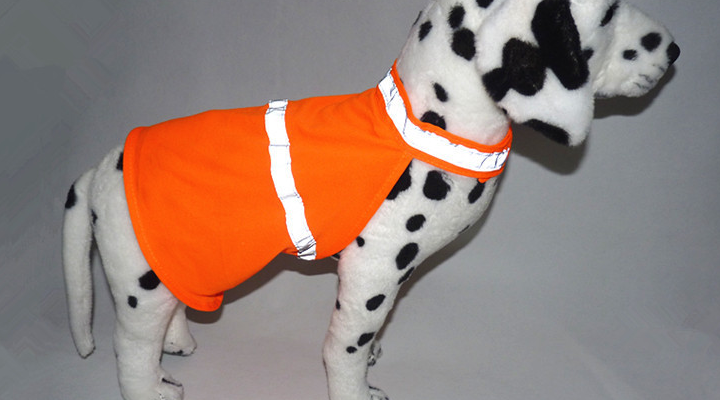 Fluorescent Safety Dog Vest in Orange