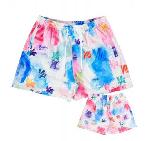 Young la mesh shorts - Red Roses