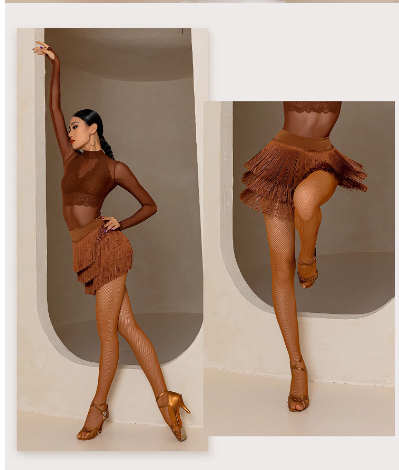 Three-layer Tassel Skirt