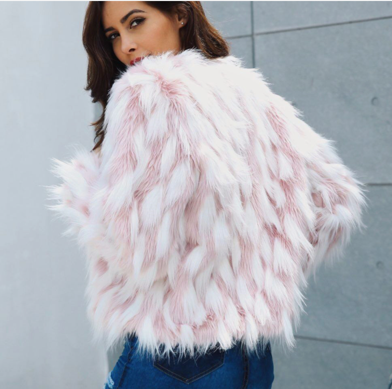 Faux Fur Coat Styled Look