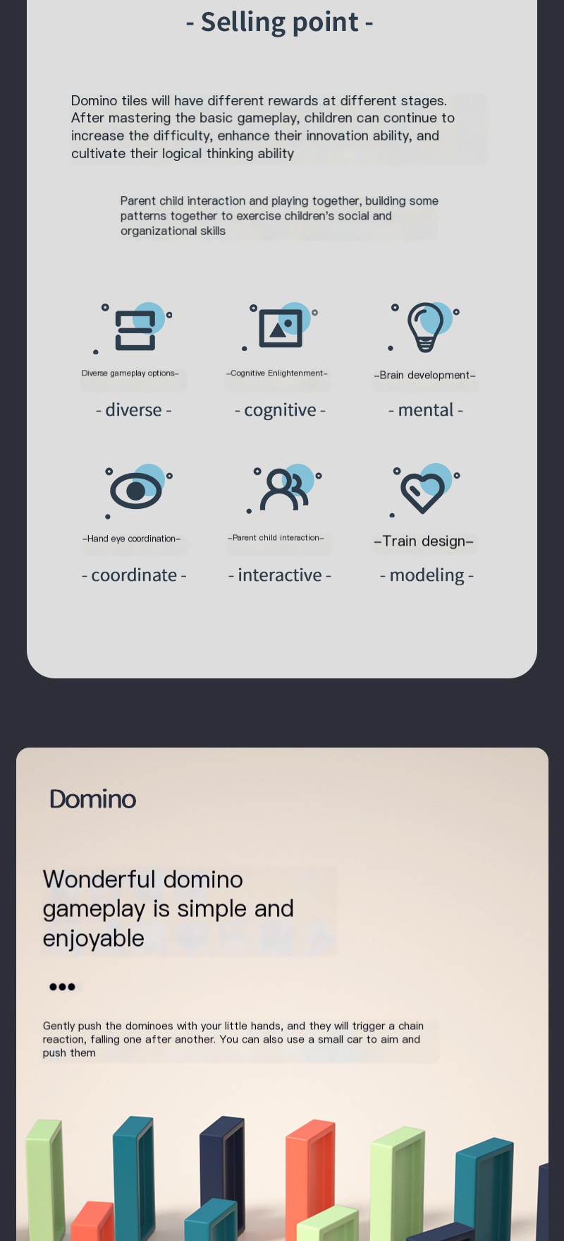 Electric Domino Train Toy