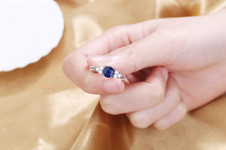 Sapphire Zircon Ring 3