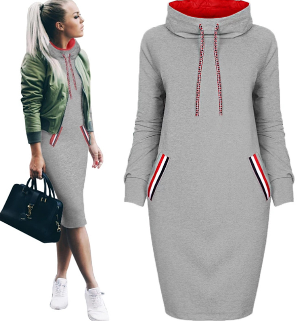 Long Sleeve Hip Dress 1