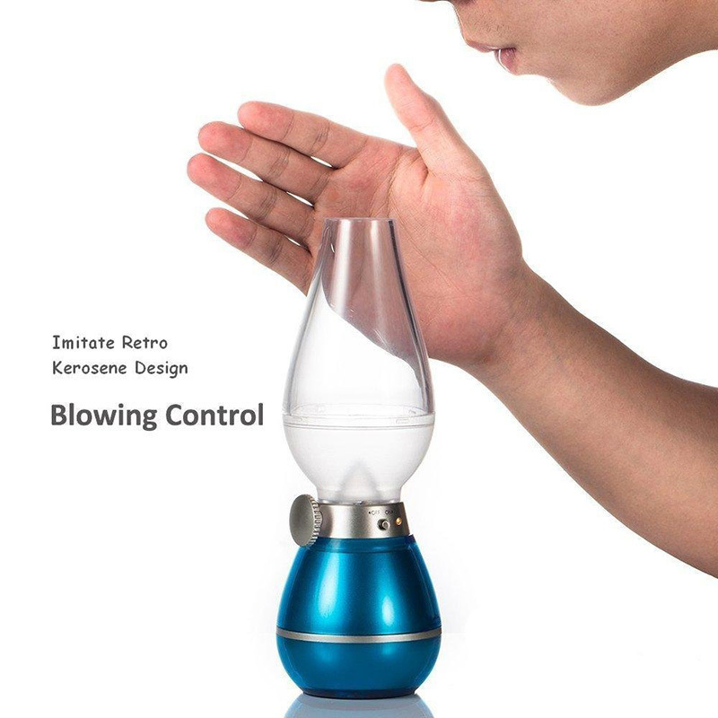 Blow-Controlled Lamp Colors