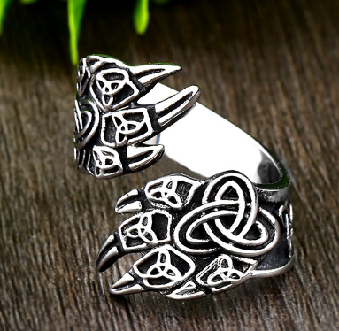 Viking Odin Ring Silver
