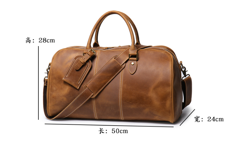 Men's Leather Duffel Bag