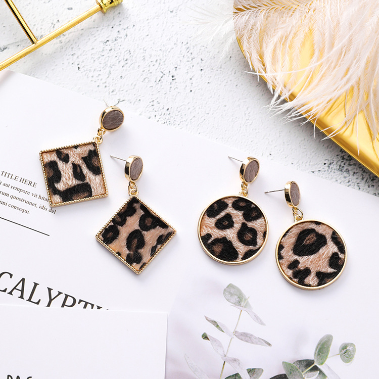 Stylish Leopard Print Earrings