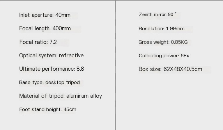 F40040M Astronomical Telescope Image 3