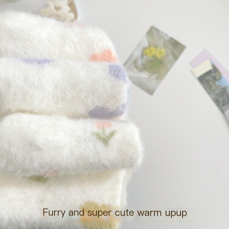 Home Floor Mink Mid Calf Socks - Image 2