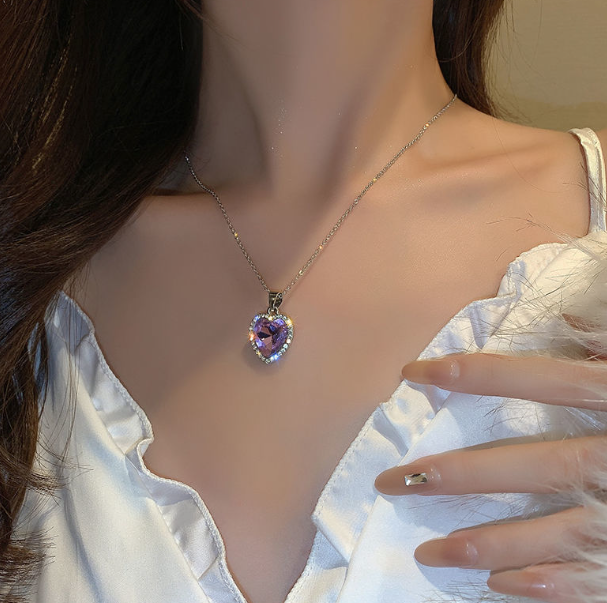 Wearing the Elegant Necklace