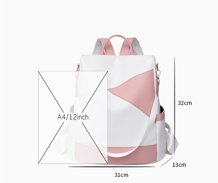 Bicolor Anti-Theft Backpack