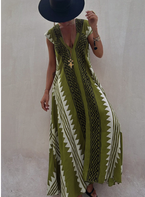 Oversized swing dress - front view