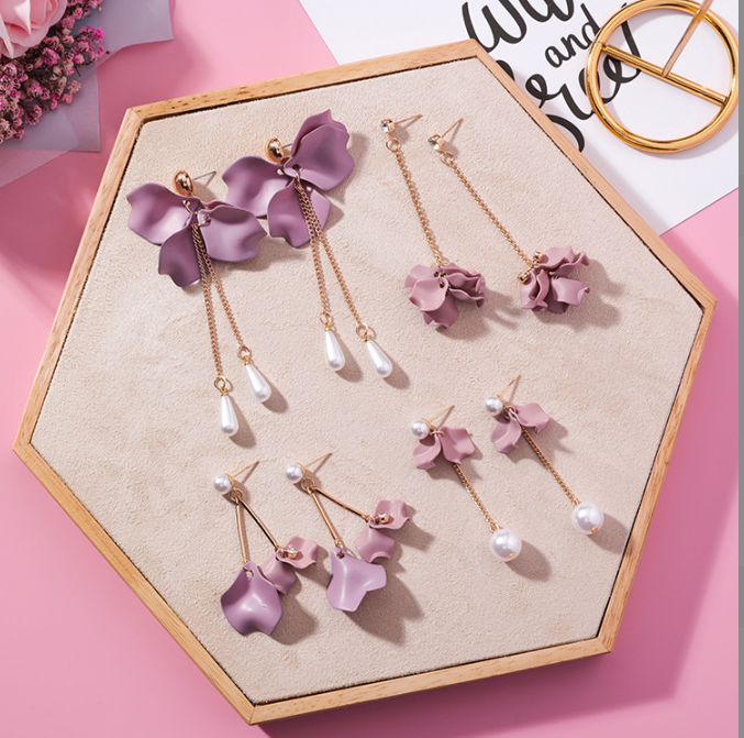 Flower Petal Earrings Style 1