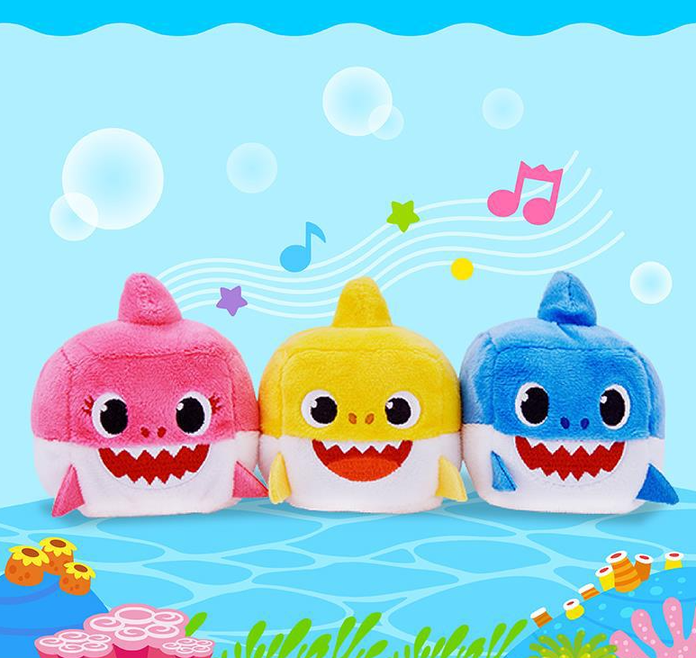 Blue Singing Shark Plush Toy