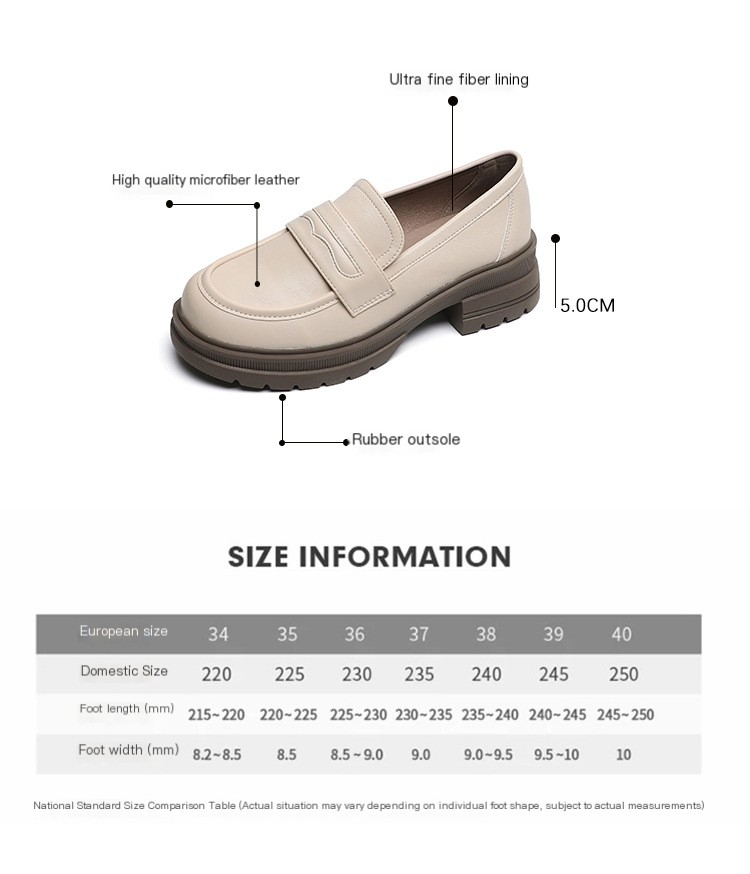Thick-Soled Loafers