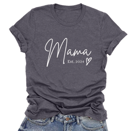 Mama Est. 2024 T-shirt - Back View