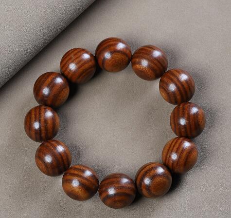 Golden Silk Sandalwood Beads Bracelet