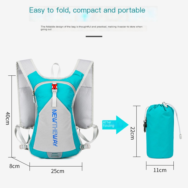 Mochila Runner - Dobrável ultraleve com hidratação 2L