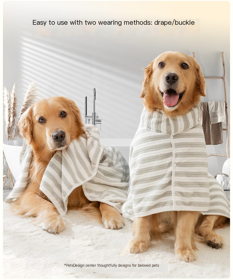 Lolly - L'accappatoio per cani super assorbente