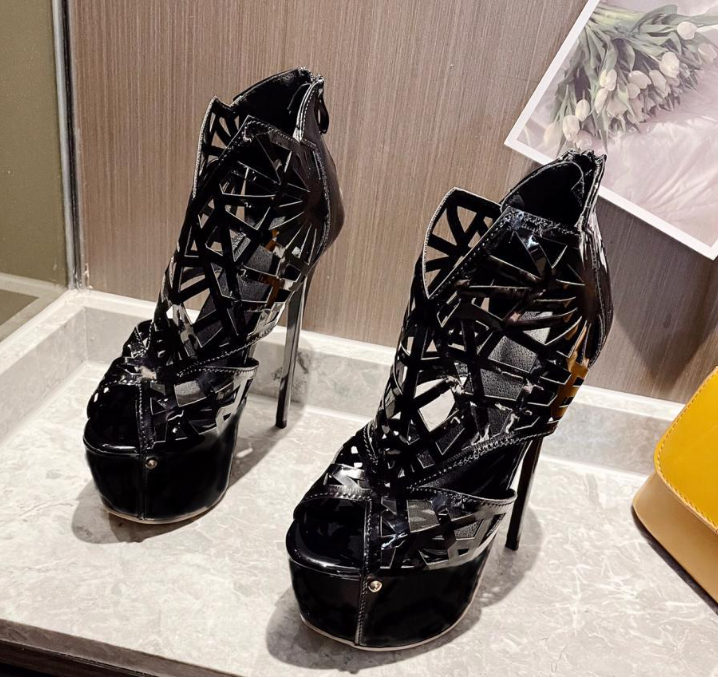 High Heeled Waterproof Platform Boots