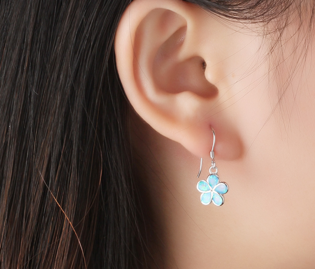 Flower Gemstone Earrings - Image 1