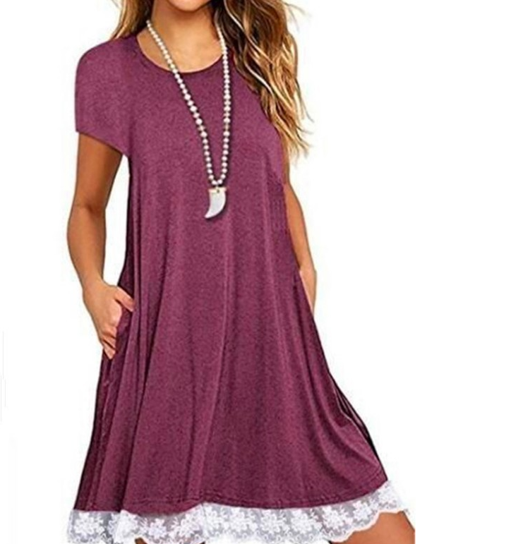 Plain Ruffle Dress Details