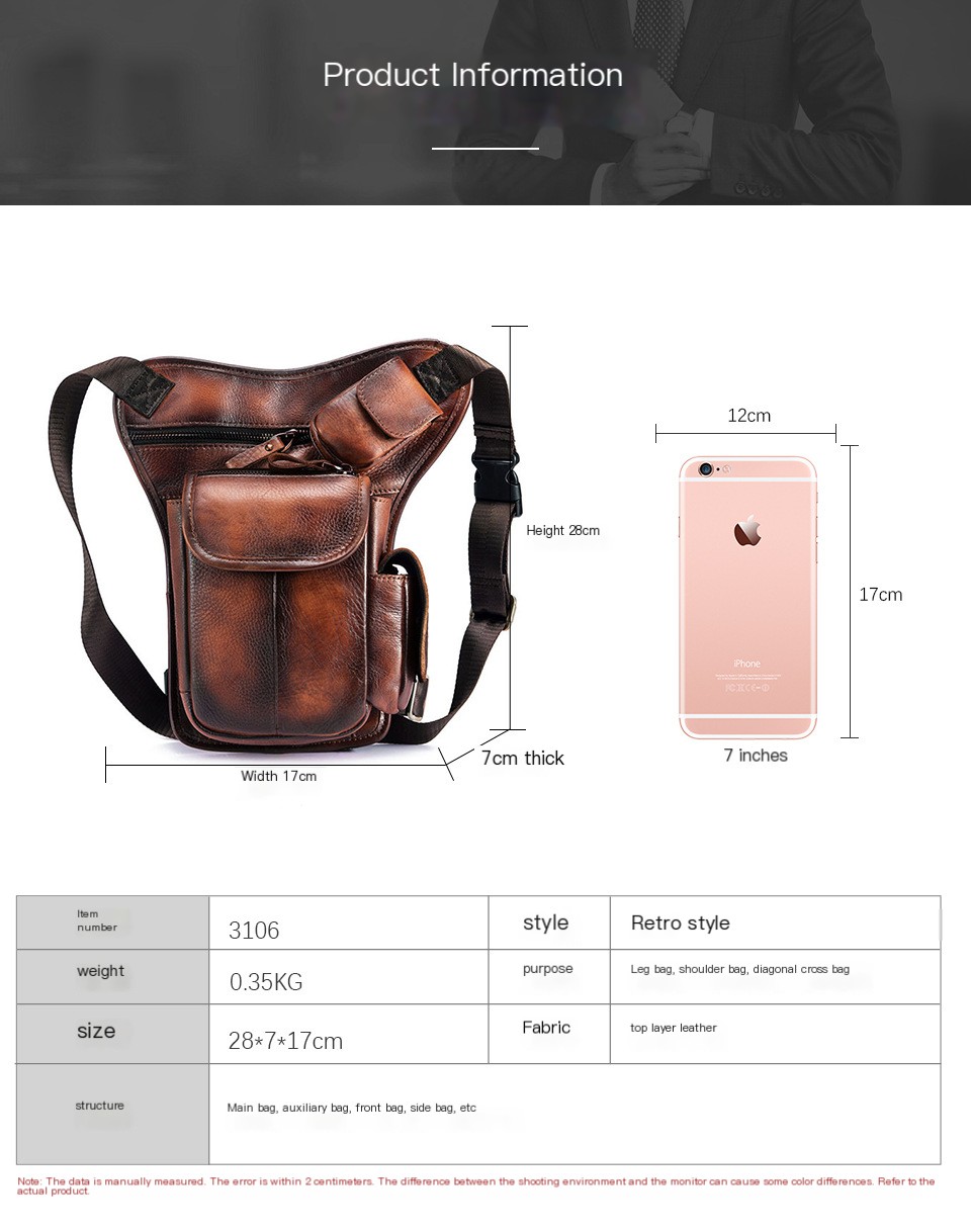 Retro Casual Leather Messenger Bag