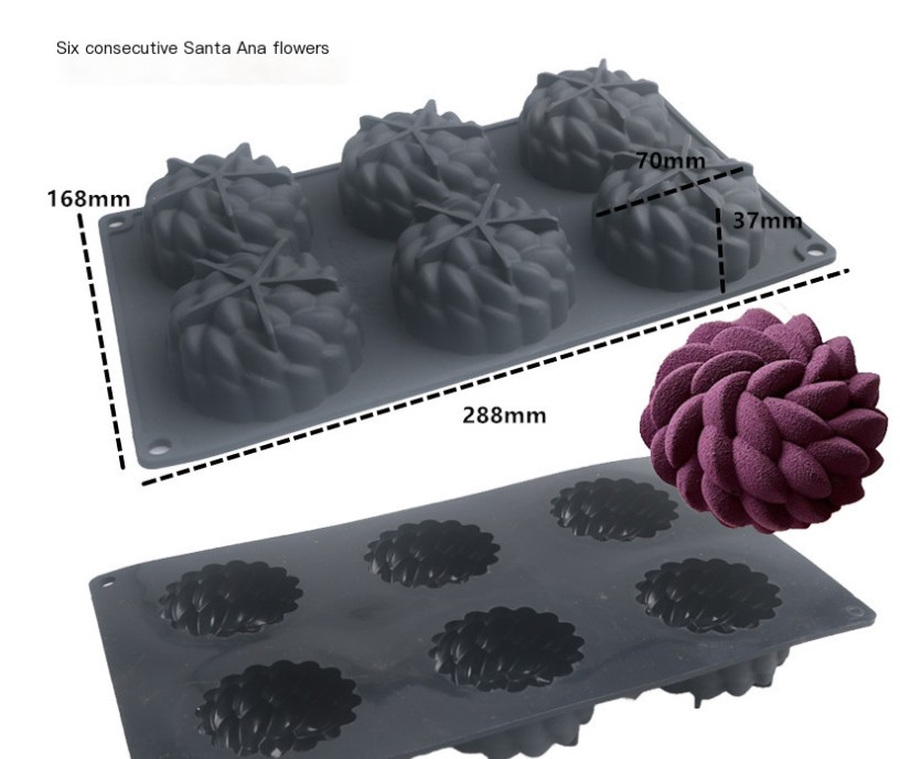 Flower Cake Silicone Mold Image 3