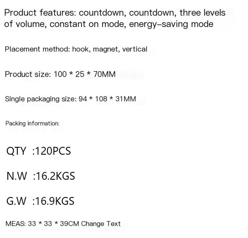 Magnetic Timer Color Options